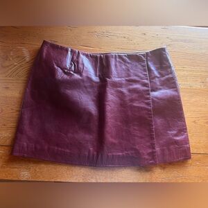 Hugo buscati leather skirt